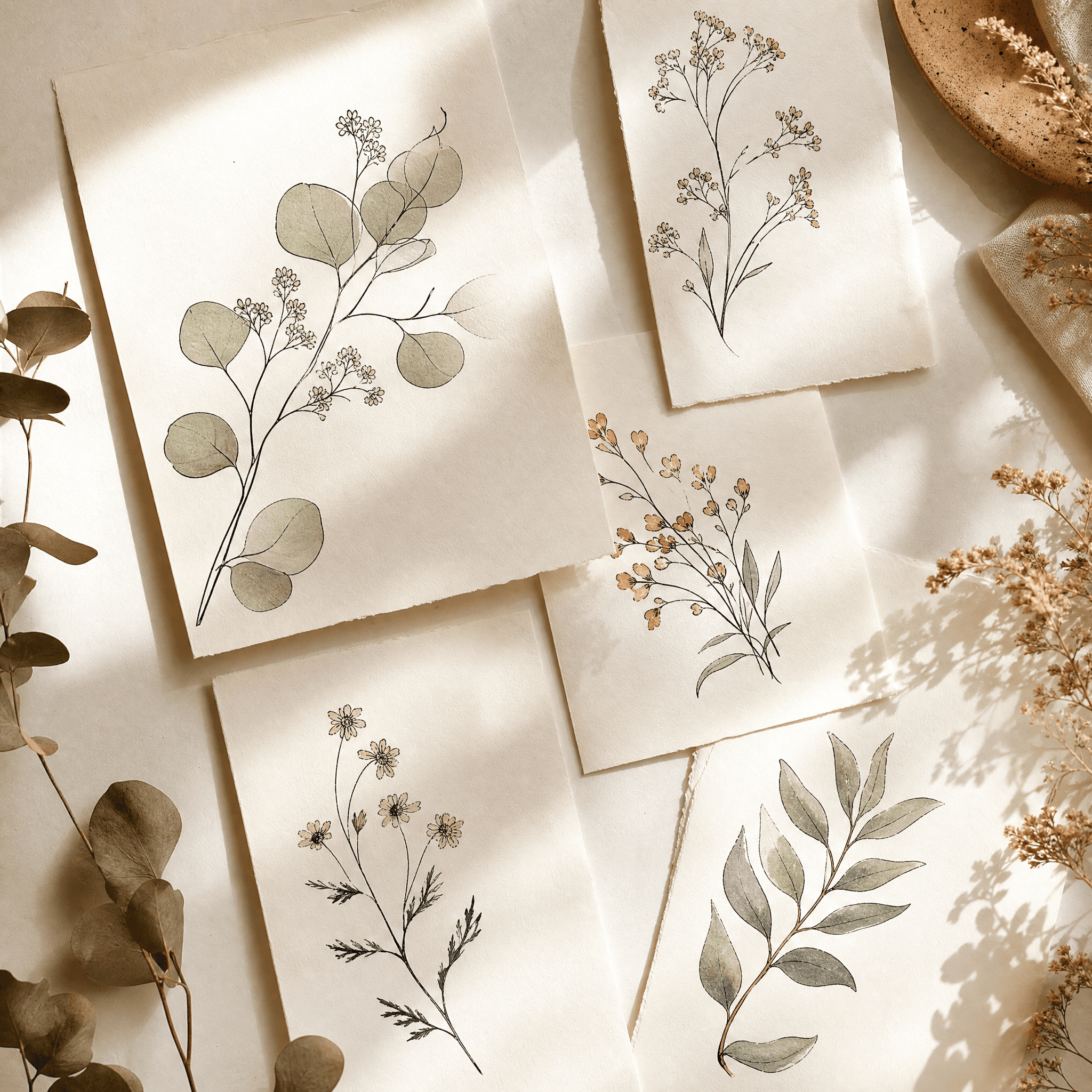 Botanical linework